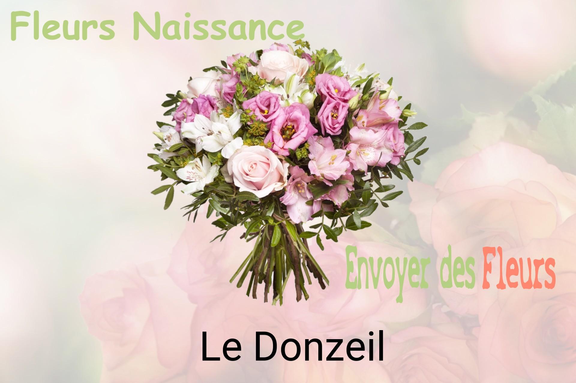 Bouquet de fleurs de naissance livré à Le Donzeil